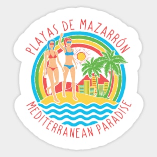 Playas de Mazarron - Mediterranean Paradise V01 Sticker